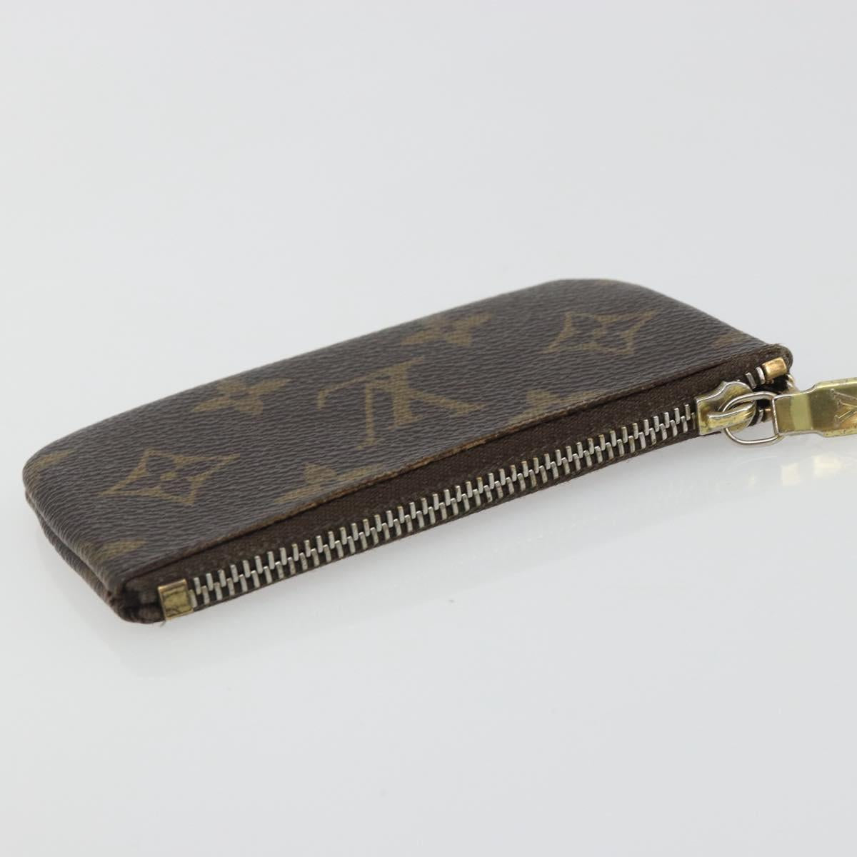 LOUIS VUITTON Monogram Pochette Cles Coin Purse M62650 LV Auth hk3946