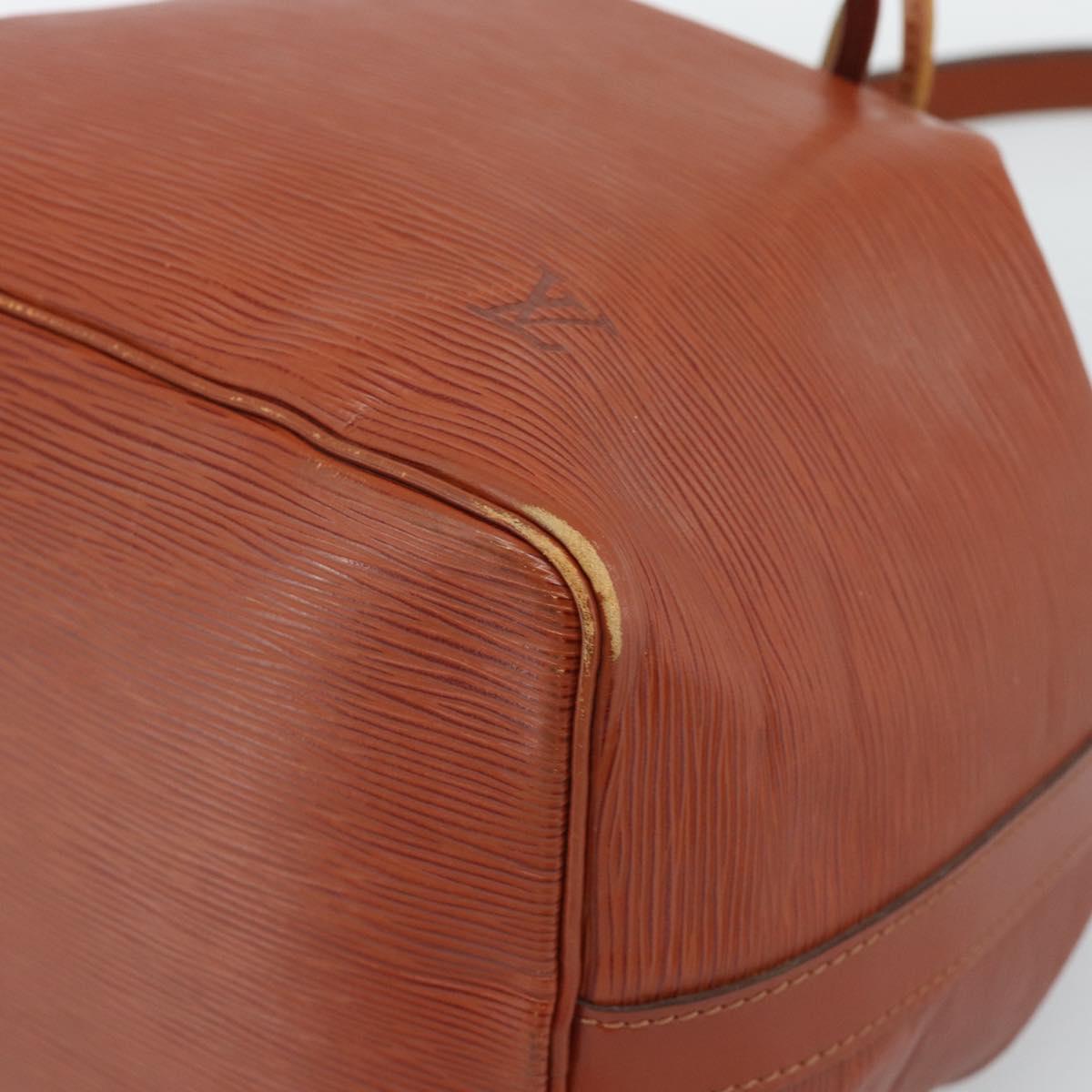 LOUIS VUITTON Epi Petit Noe Shoulder Bag Brown M44103 LV Auth hk3950