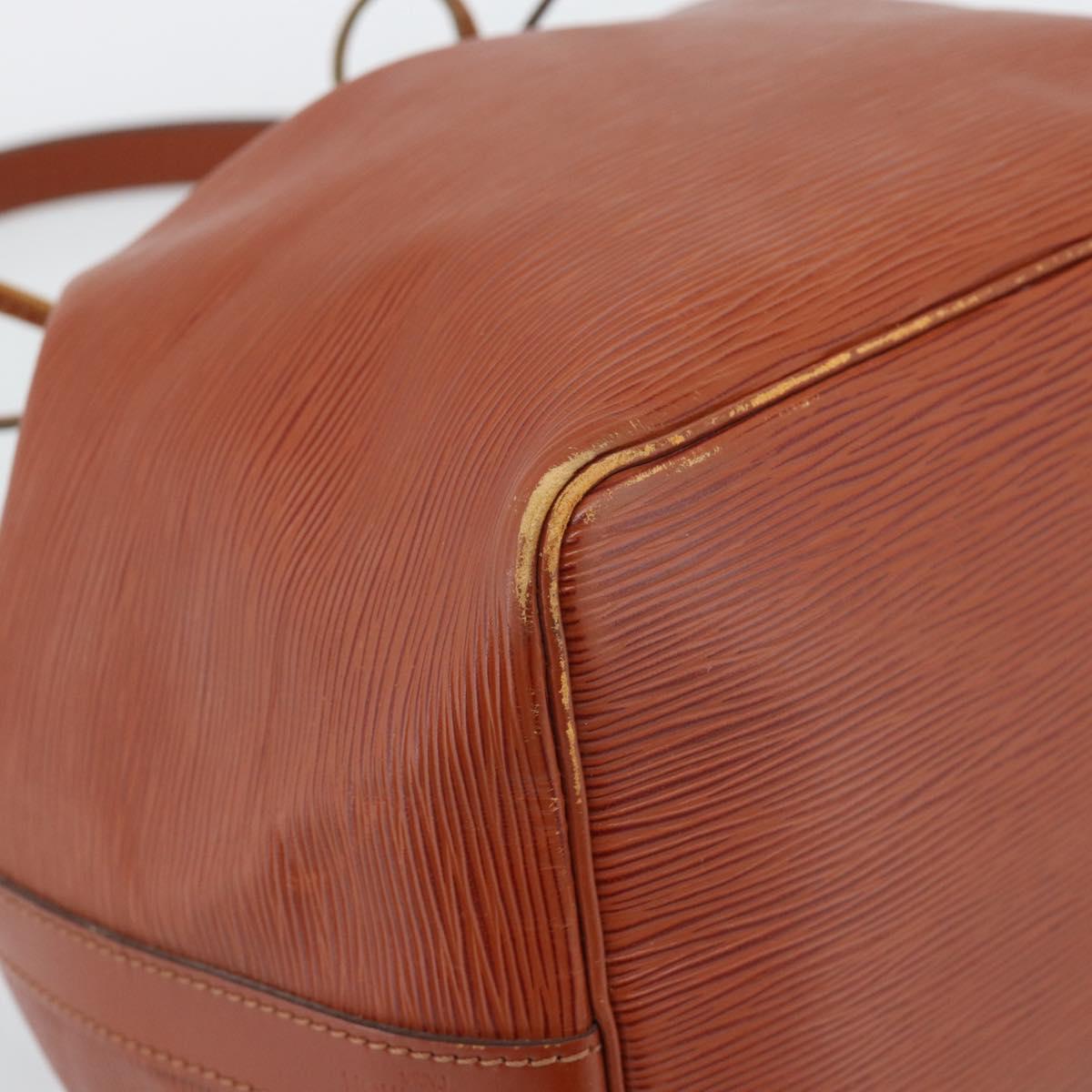 LOUIS VUITTON Epi Petit Noe Shoulder Bag Brown M44103 LV Auth hk3950