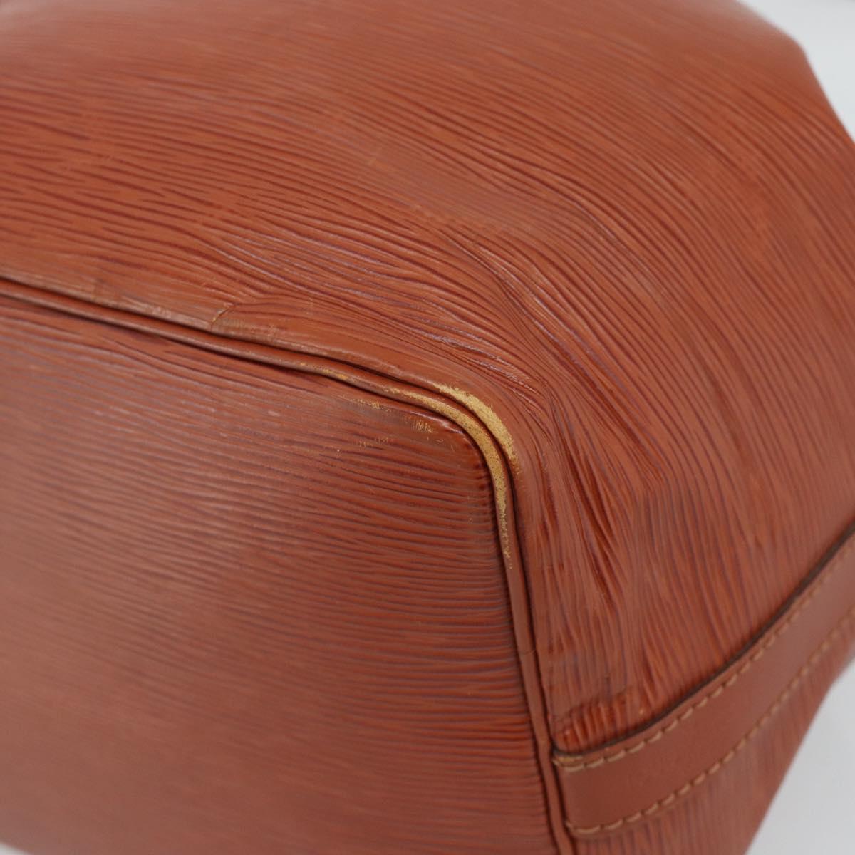 LOUIS VUITTON Epi Petit Noe Shoulder Bag Brown M44103 LV Auth hk3950