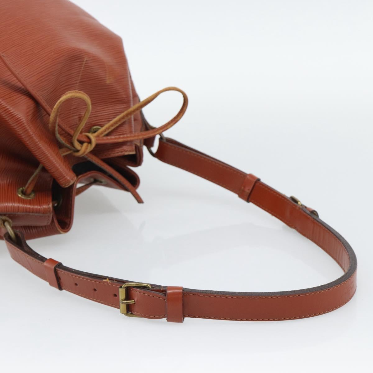 LOUIS VUITTON Epi Petit Noe Shoulder Bag Brown M44103 LV Auth hk3950