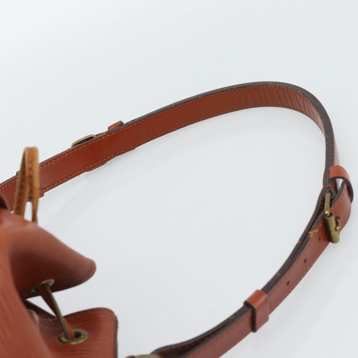 LOUIS VUITTON Epi Petit Noe Shoulder Bag Brown M44103 LV Auth hk3950