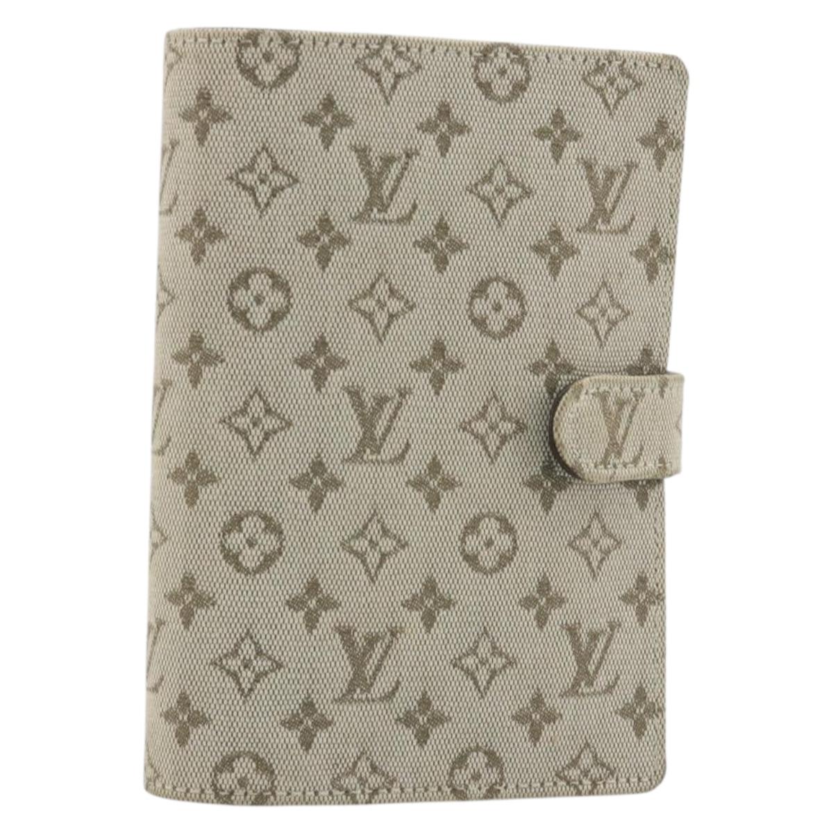 LOUIS VUITTON Monogram Mini Agenda PM Day Planner Cover Khaki R20911 Auth hk3953
