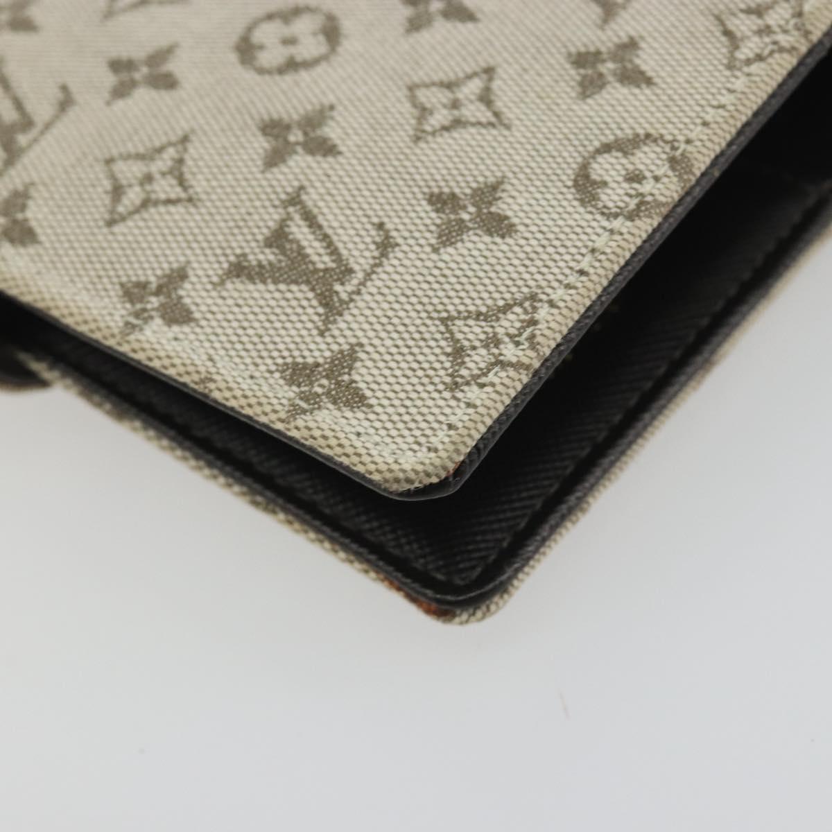 LOUIS VUITTON Monogram Mini Agenda PM Day Planner Cover Khaki R20911 Auth hk3953