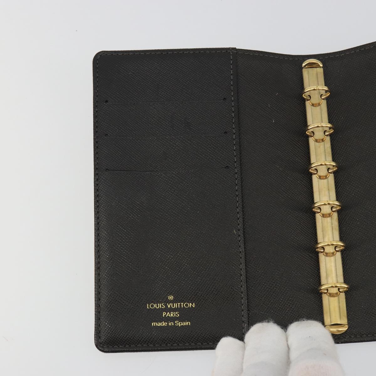 LOUIS VUITTON Monogram Mini Agenda PM Day Planner Cover Khaki R20911 Auth hk3953