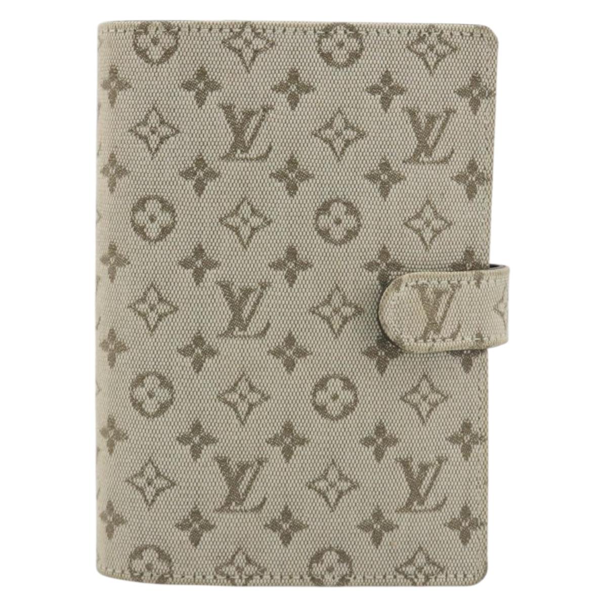 LOUIS VUITTON Monogram Mini Agenda PM Day Planner Cover Khaki R20911 Auth hk3953