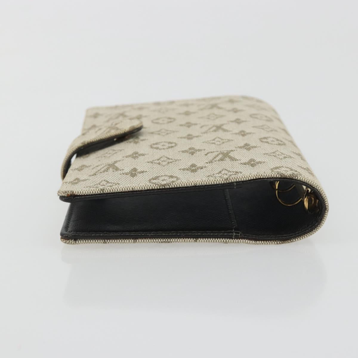 LOUIS VUITTON Monogram Mini Agenda PM Day Planner Cover Khaki R20911 Auth hk3953