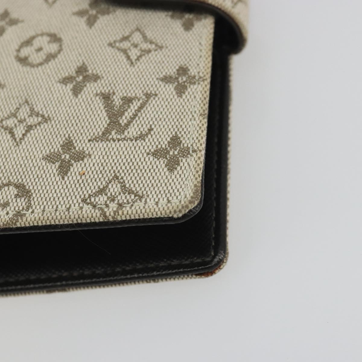 LOUIS VUITTON Monogram Mini Agenda PM Day Planner Cover Khaki R20911 Auth hk3953