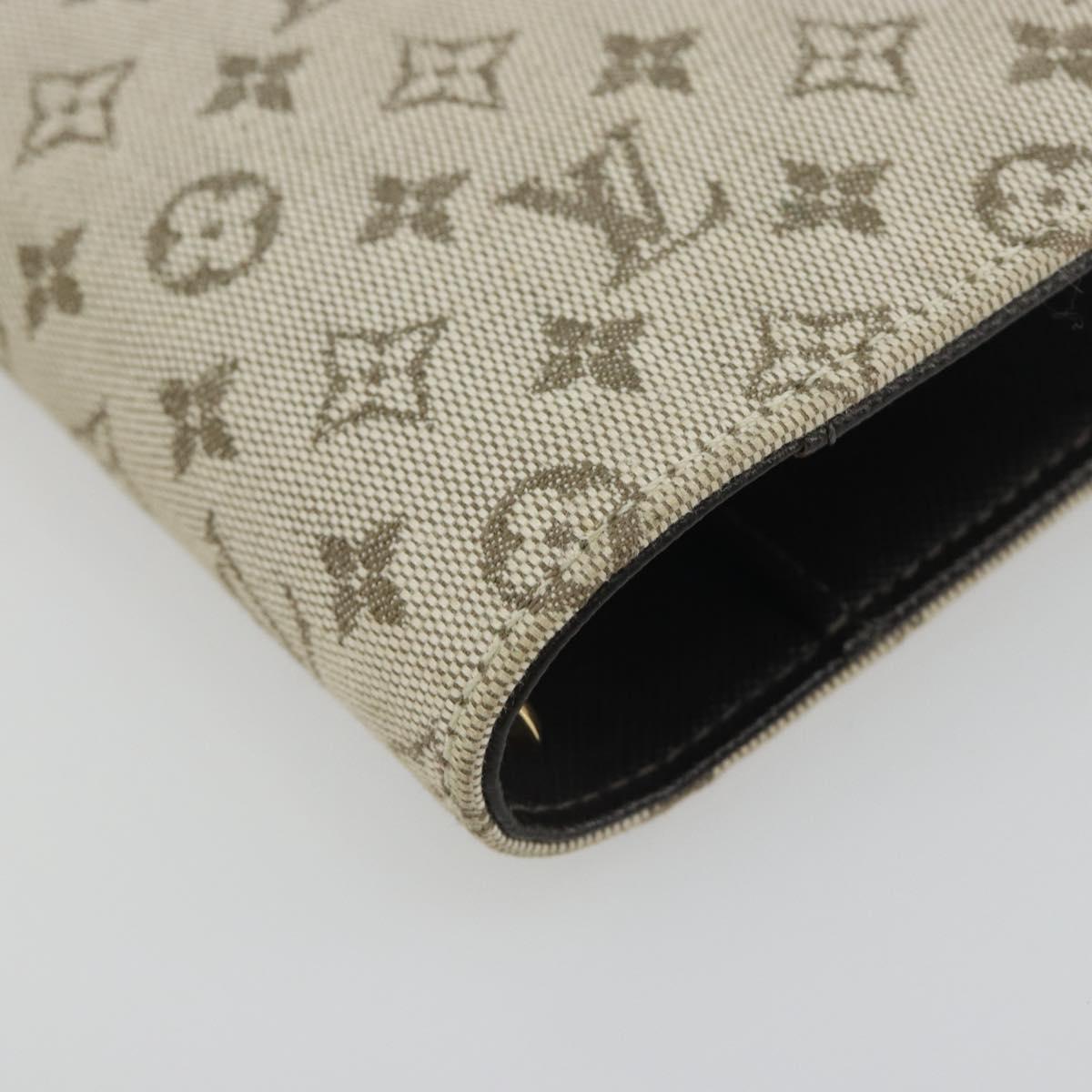 LOUIS VUITTON Monogram Mini Agenda PM Day Planner Cover Khaki R20911 Auth hk3953