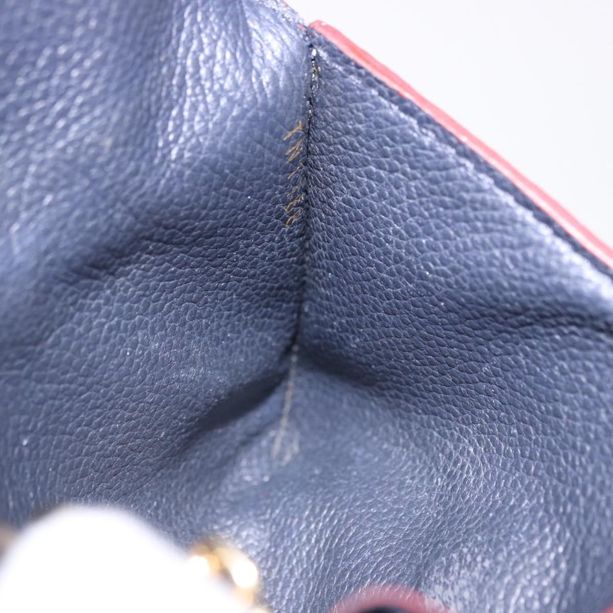 LOUIS VUITTON Monogram Empreinte Pochette Cles Purse Navy M62017 LV Auth hk3961