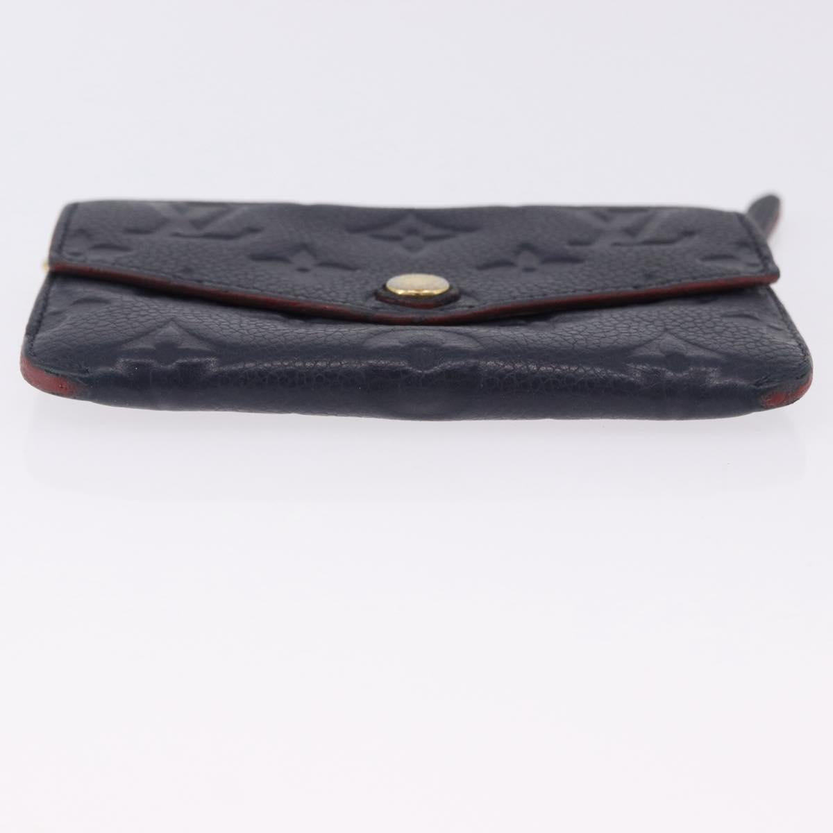 LOUIS VUITTON Monogram Empreinte Pochette Cles Purse Navy M62017 LV Auth hk3961