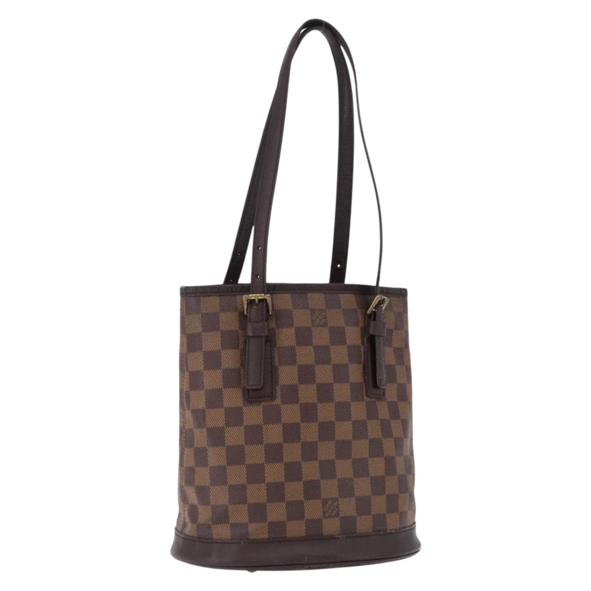 LOUIS VUITTON Damier Ebene Marais Shoulder Bag N42240 LV Auth hk3963