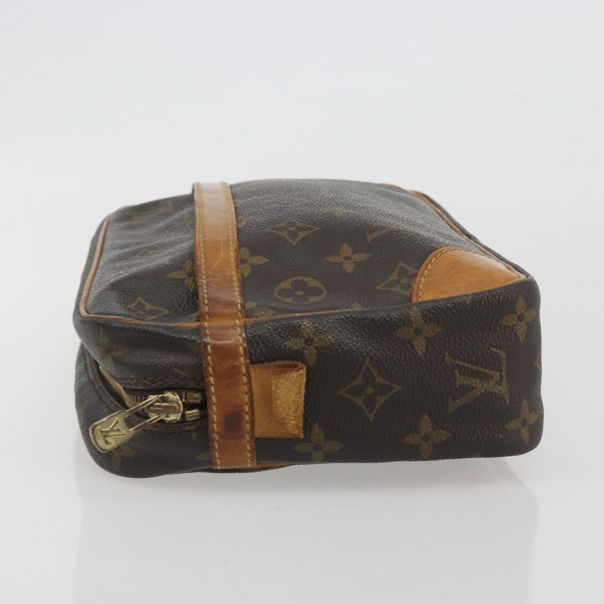 LOUIS VUITTON Monogram Compiegne 28 Clutch Bag M51845 LV Auth hk3965