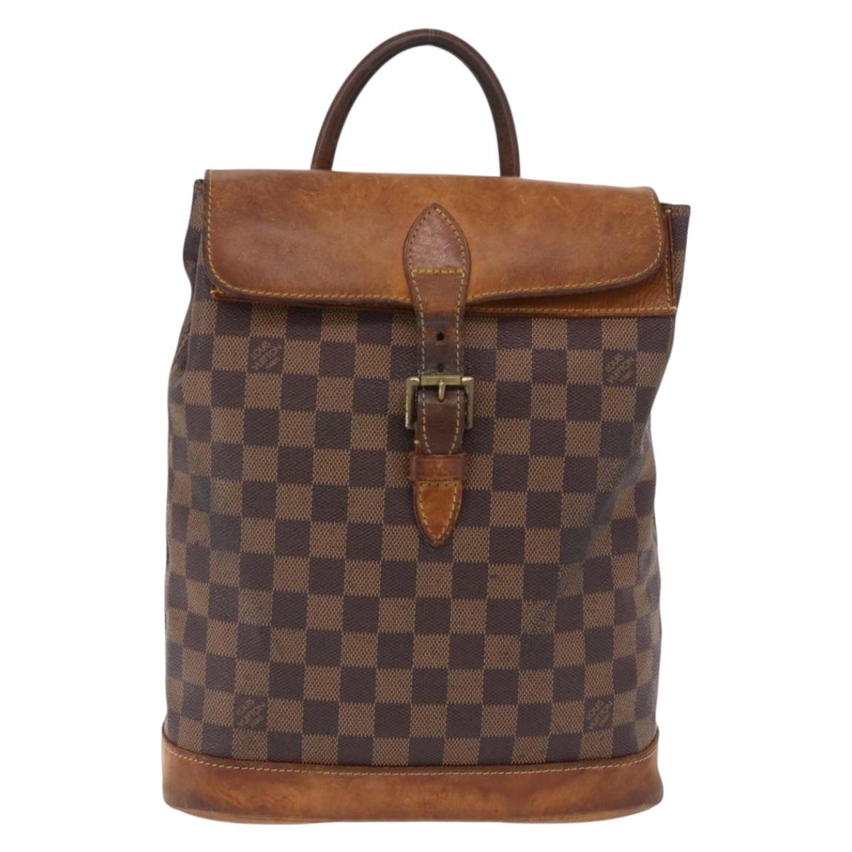 LOUIS VUITTON Damier Ebene Arlucan Backpack N99038 LV Auth hk3967
