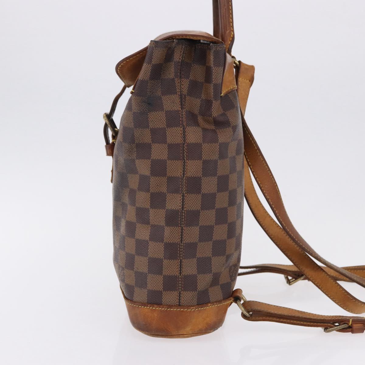 LOUIS VUITTON Damier Ebene Arlucan Backpack N99038 LV Auth hk3967