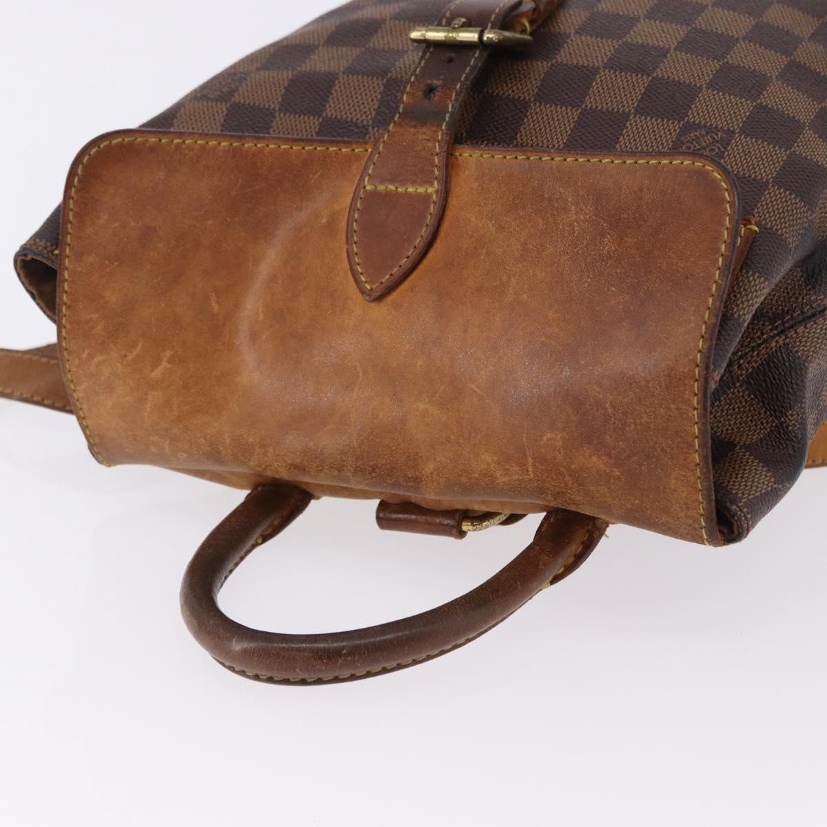LOUIS VUITTON Damier Ebene Arlucan Backpack N99038 LV Auth hk3967