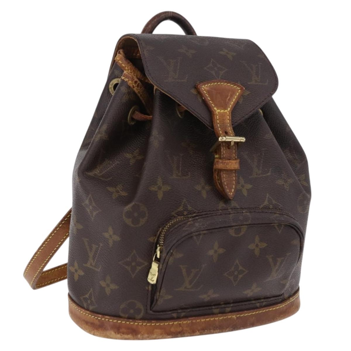 LOUIS VUITTON Monogram Montsouris PM Backpack M51137 LV Auth hk3968