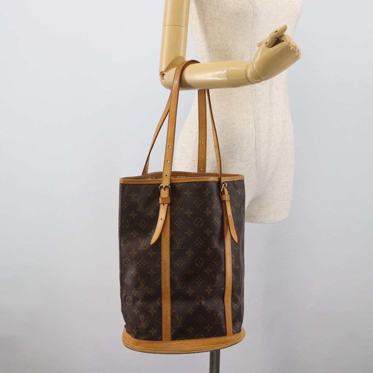 LOUIS VUITTON Monogram Bucket GM Shoulder Bag M42236 LV Auth hk3969