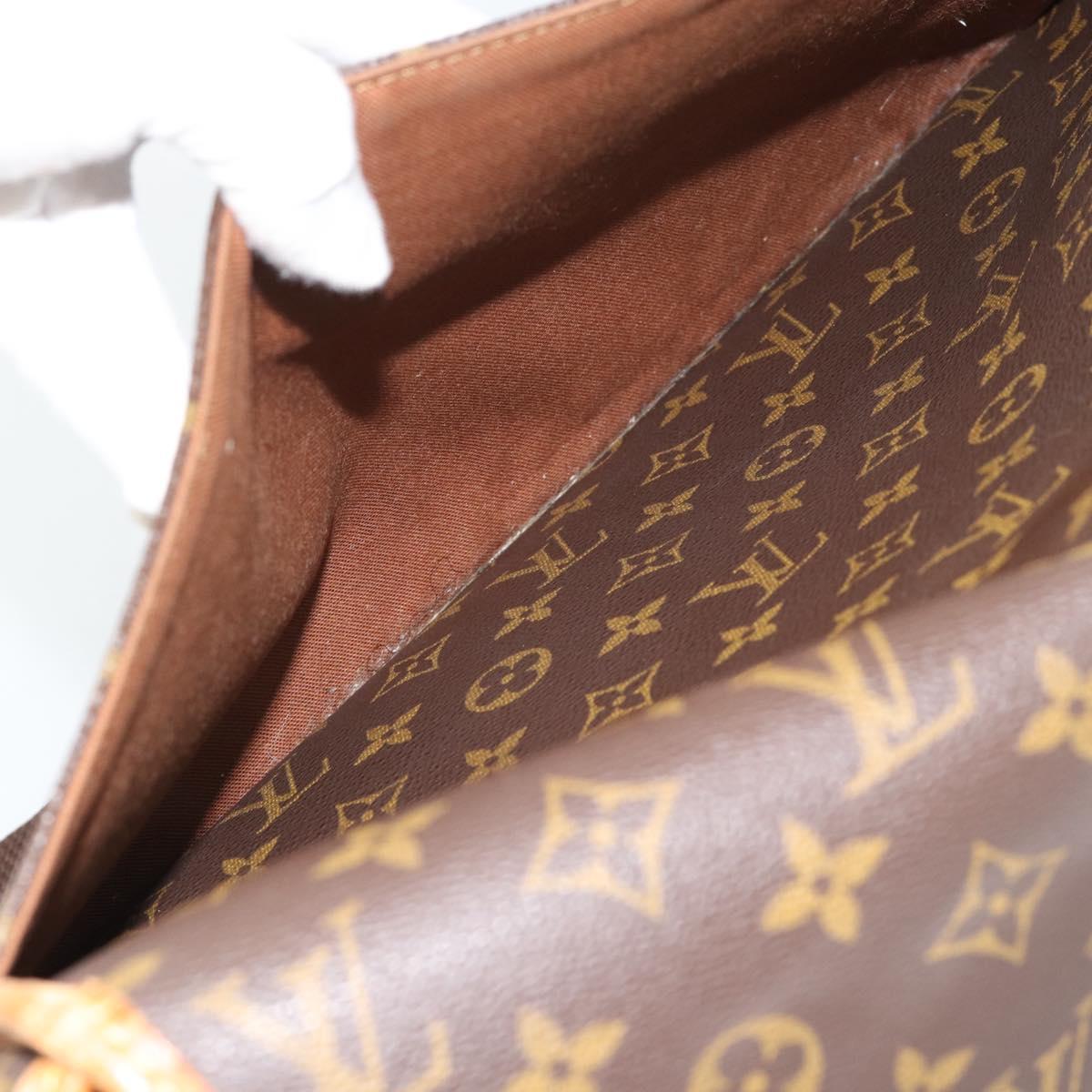 LOUIS VUITTON Monogram Gibeciere GM Shoulder Bag M42246 LV Auth hk3975