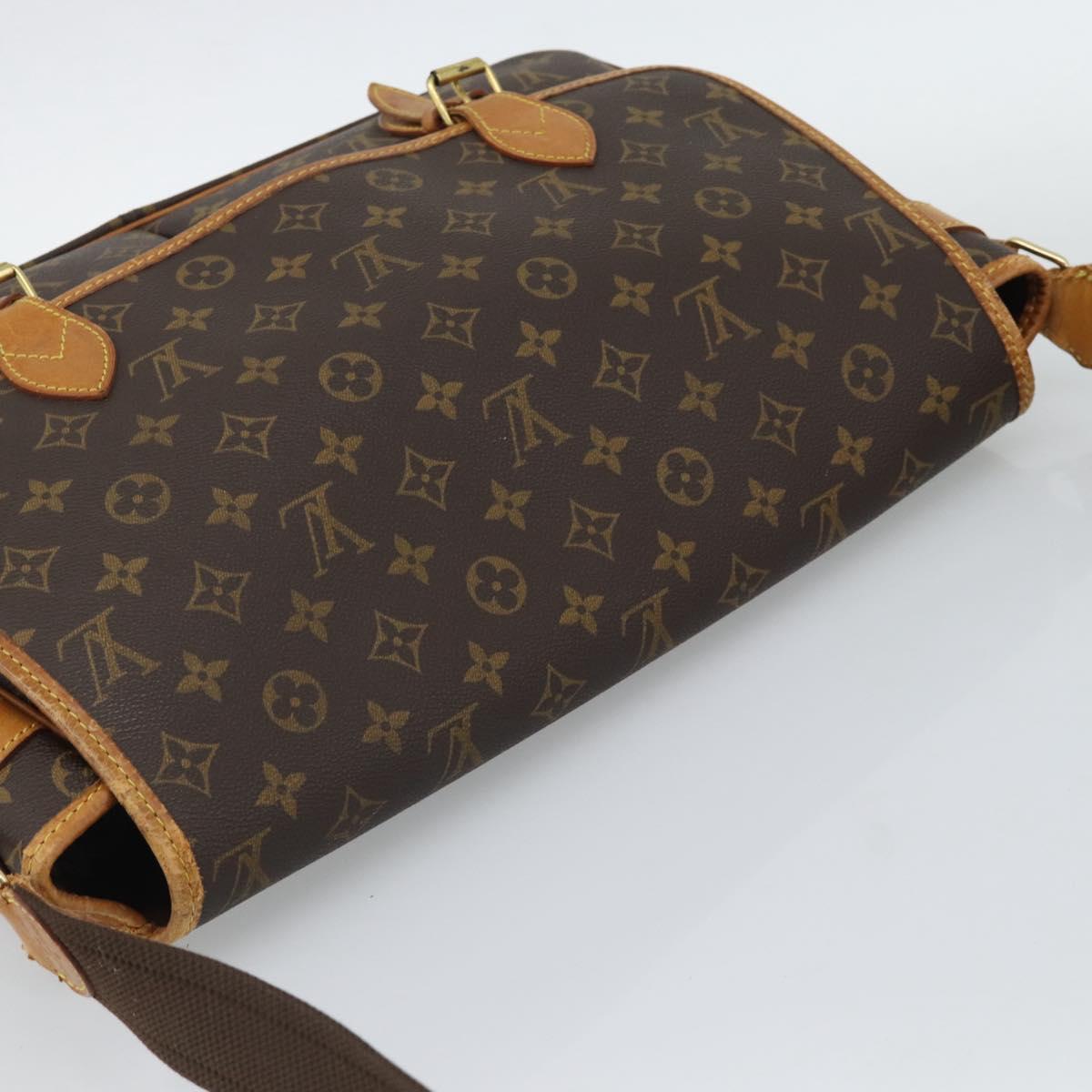 LOUIS VUITTON Monogram Gibeciere GM Shoulder Bag M42246 LV Auth hk3975