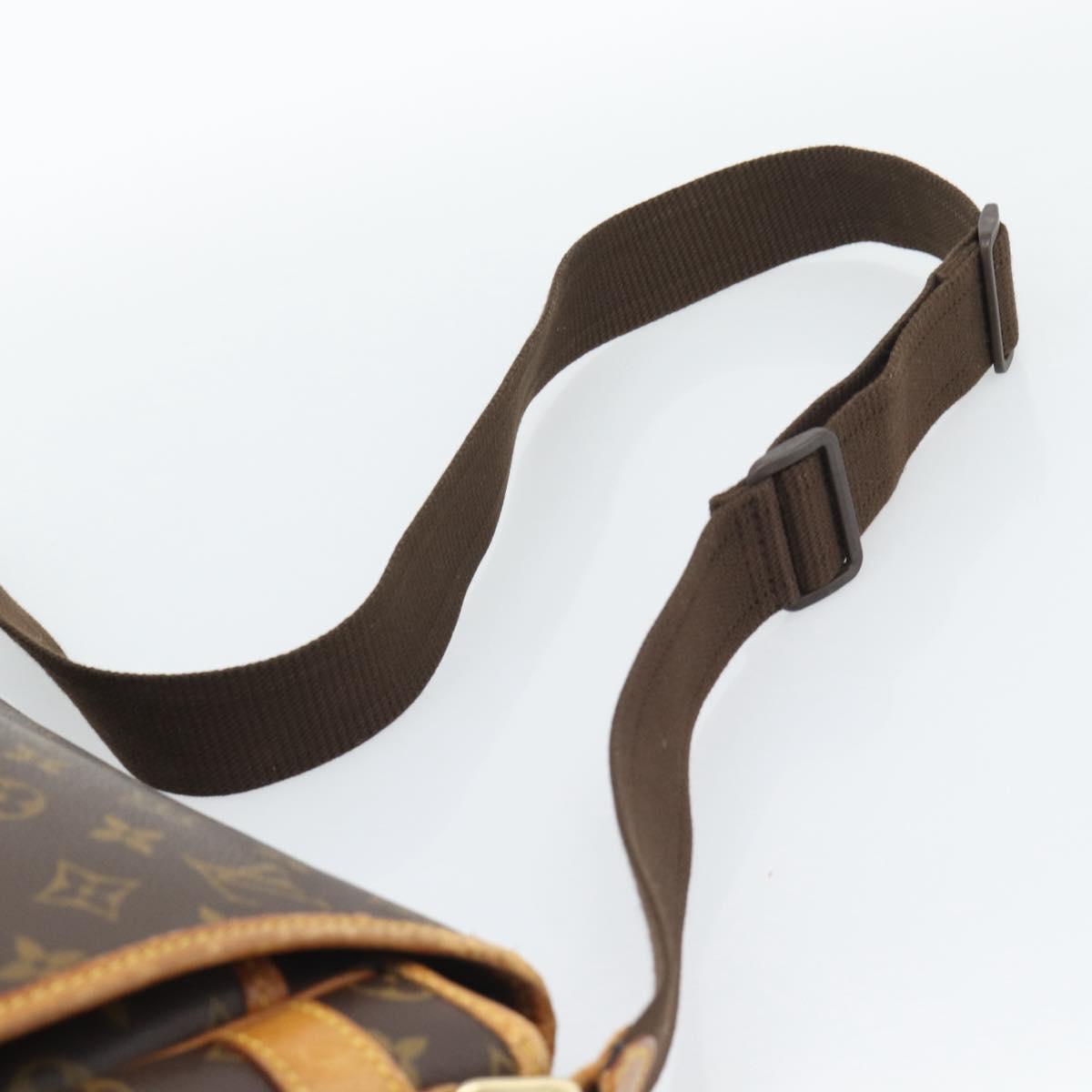 LOUIS VUITTON Monogram Gibeciere GM Shoulder Bag M42246 LV Auth hk3975