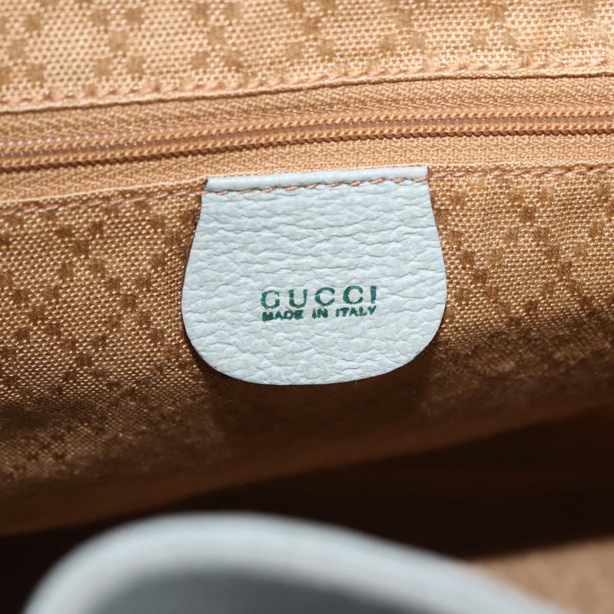 GUCCI Bamboo Backpack Suede Light Blue Gold 003 2058 0016 Auth hk3985