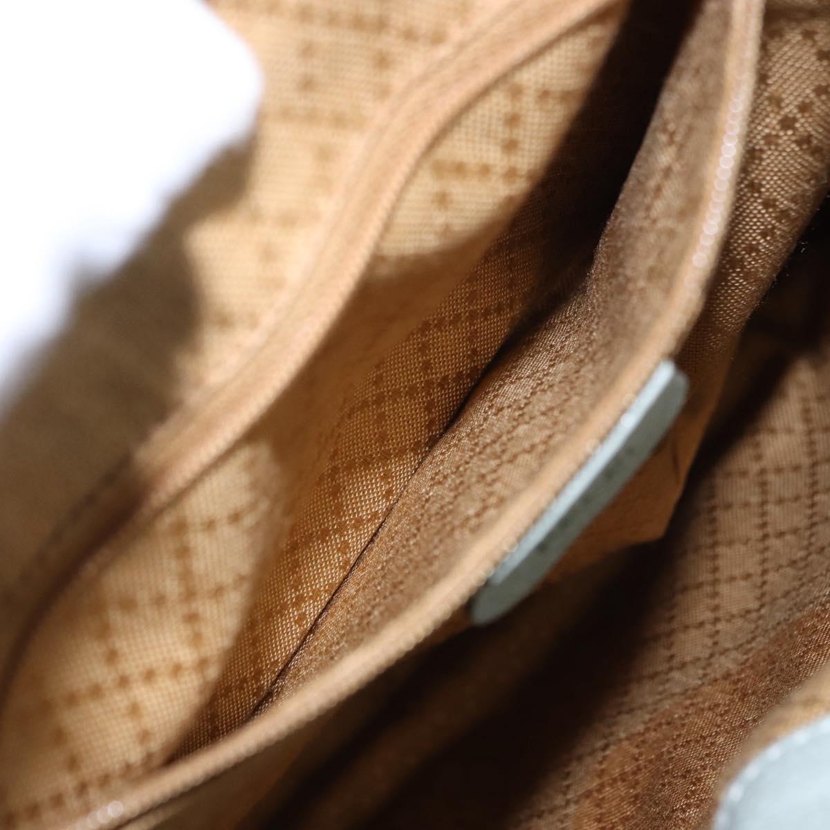 GUCCI Bamboo Backpack Suede Light Blue Gold 003 2058 0016 Auth hk3985