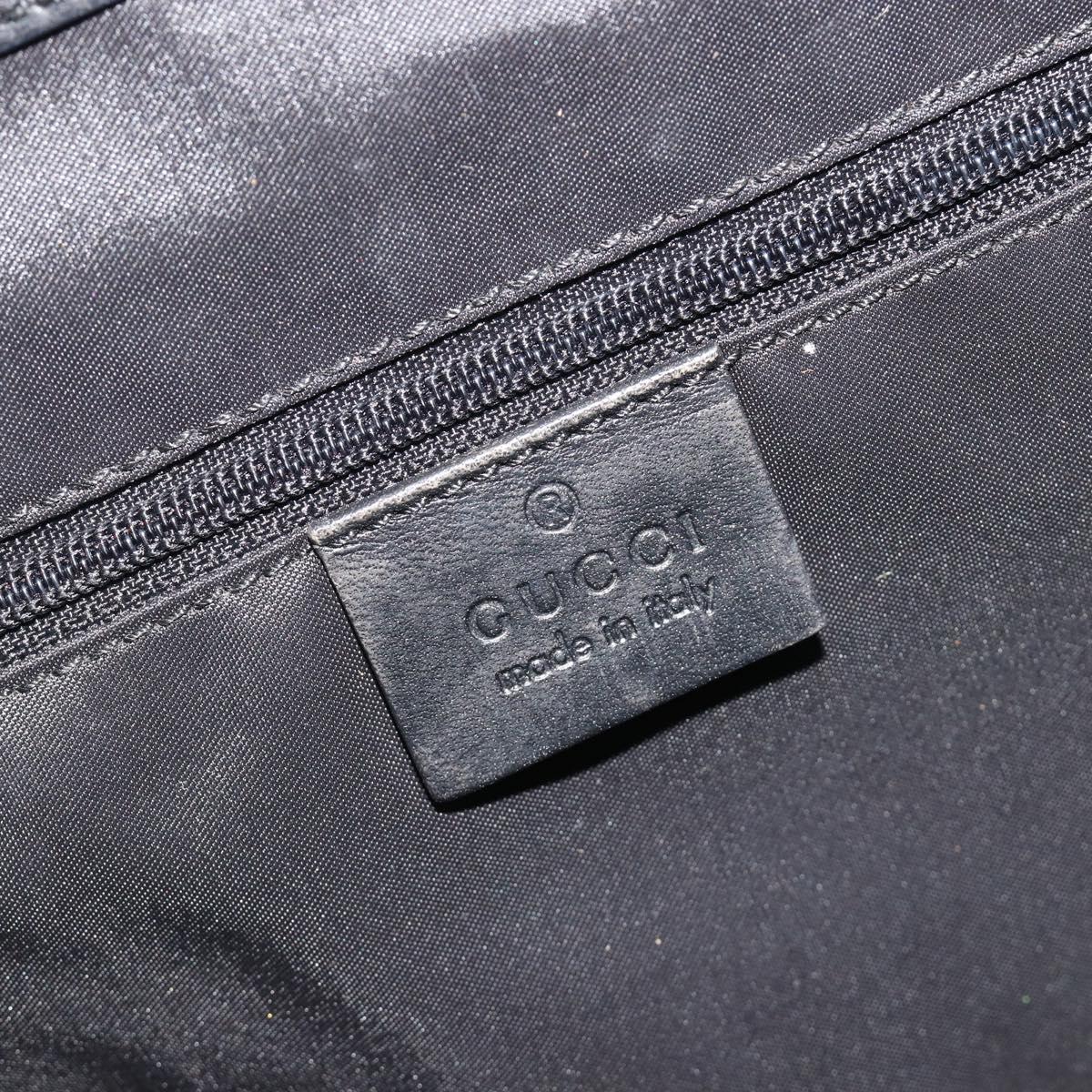 GUCCI Jackie Tote Bag Black Silver 002 1073 Auth hk3988