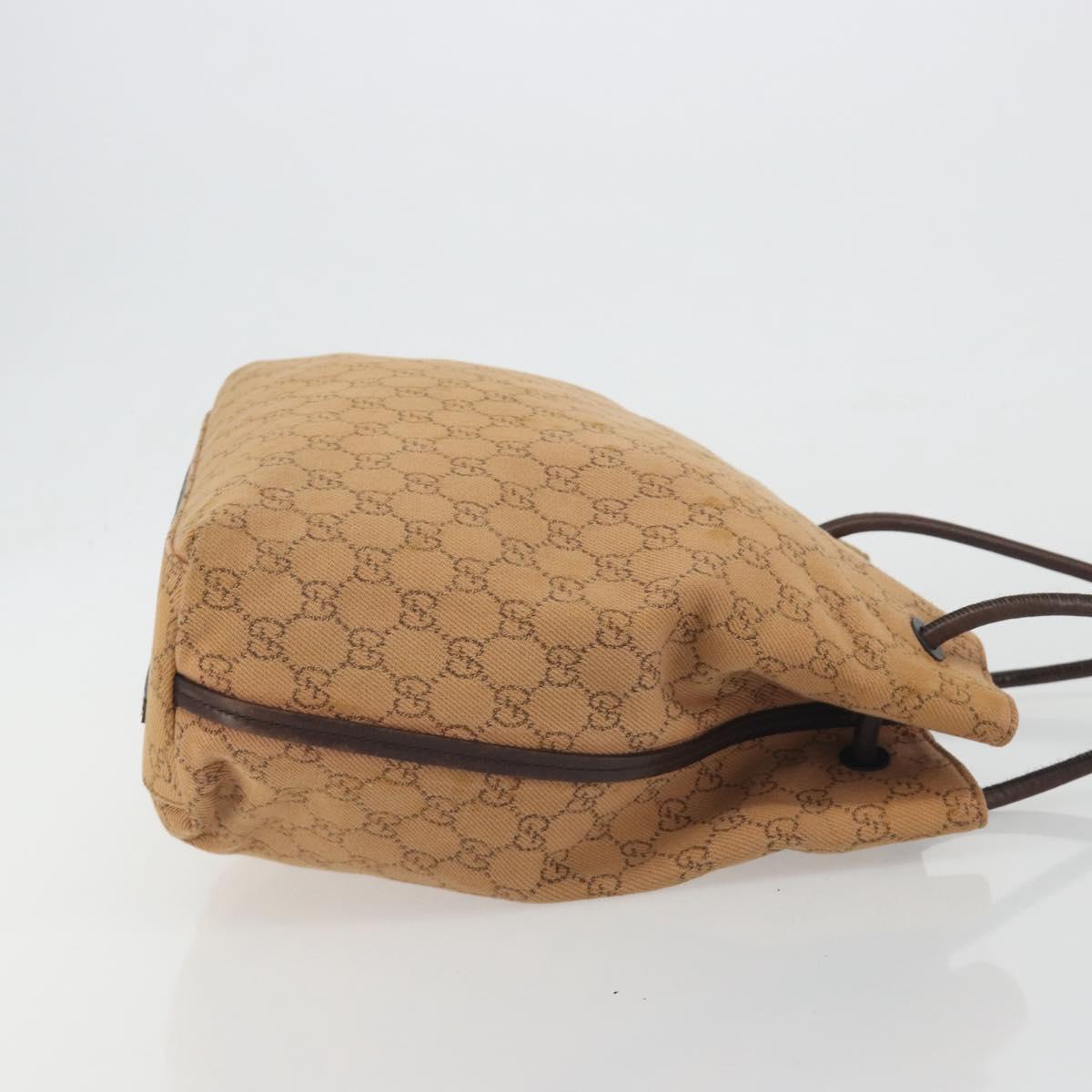 GUCCI GG Canvas Tote Bag Beige 101341 Auth hk3998