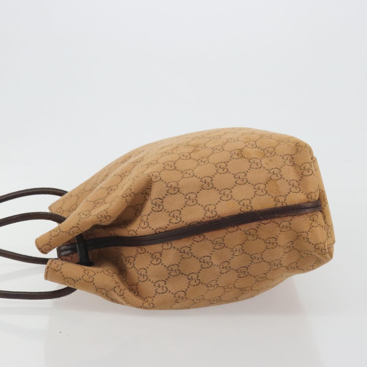 GUCCI GG Canvas Tote Bag Beige 101341 Auth hk3998