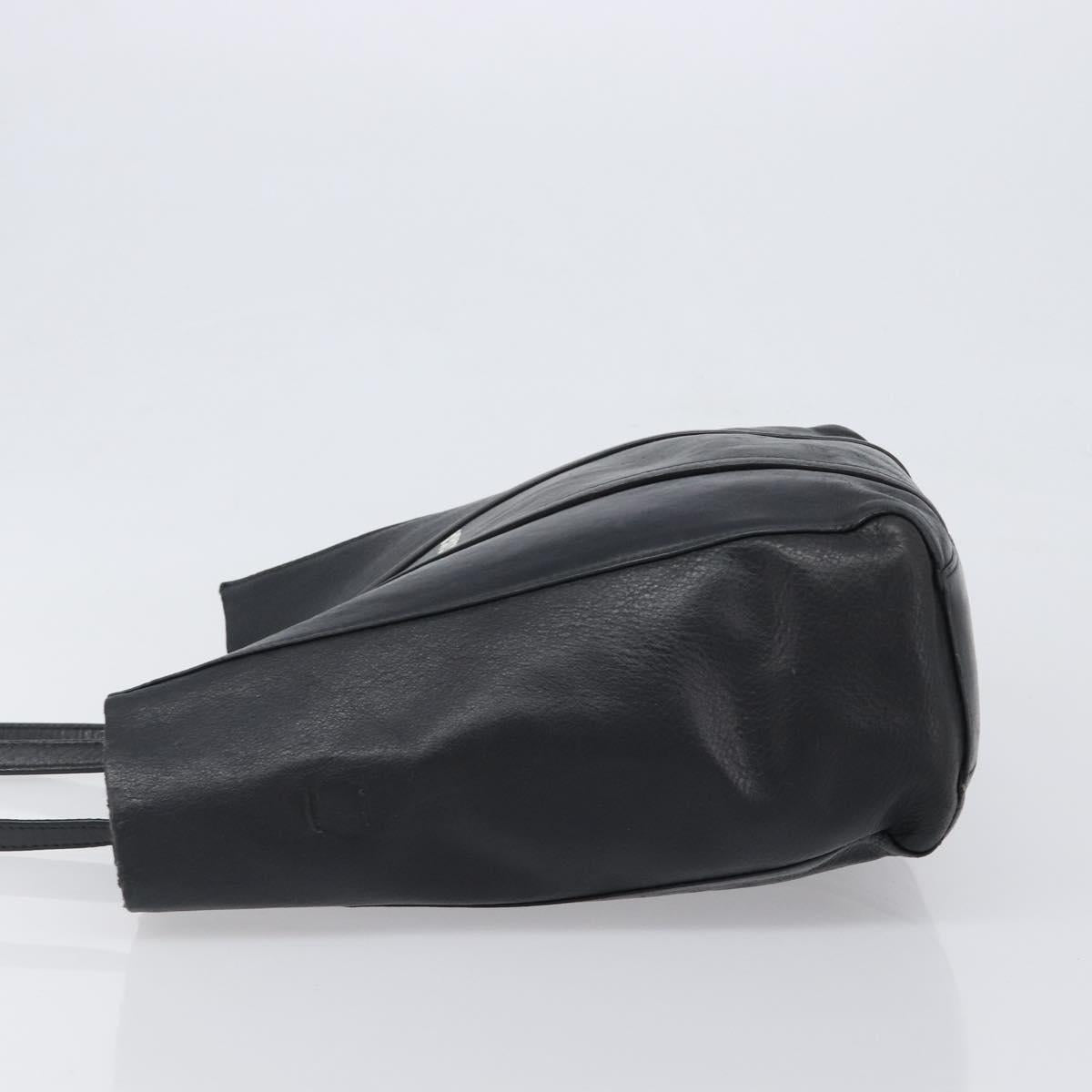 BALENCIAGA Every Day Tote Bag Leather Black Silver 551810 Auth hk4005