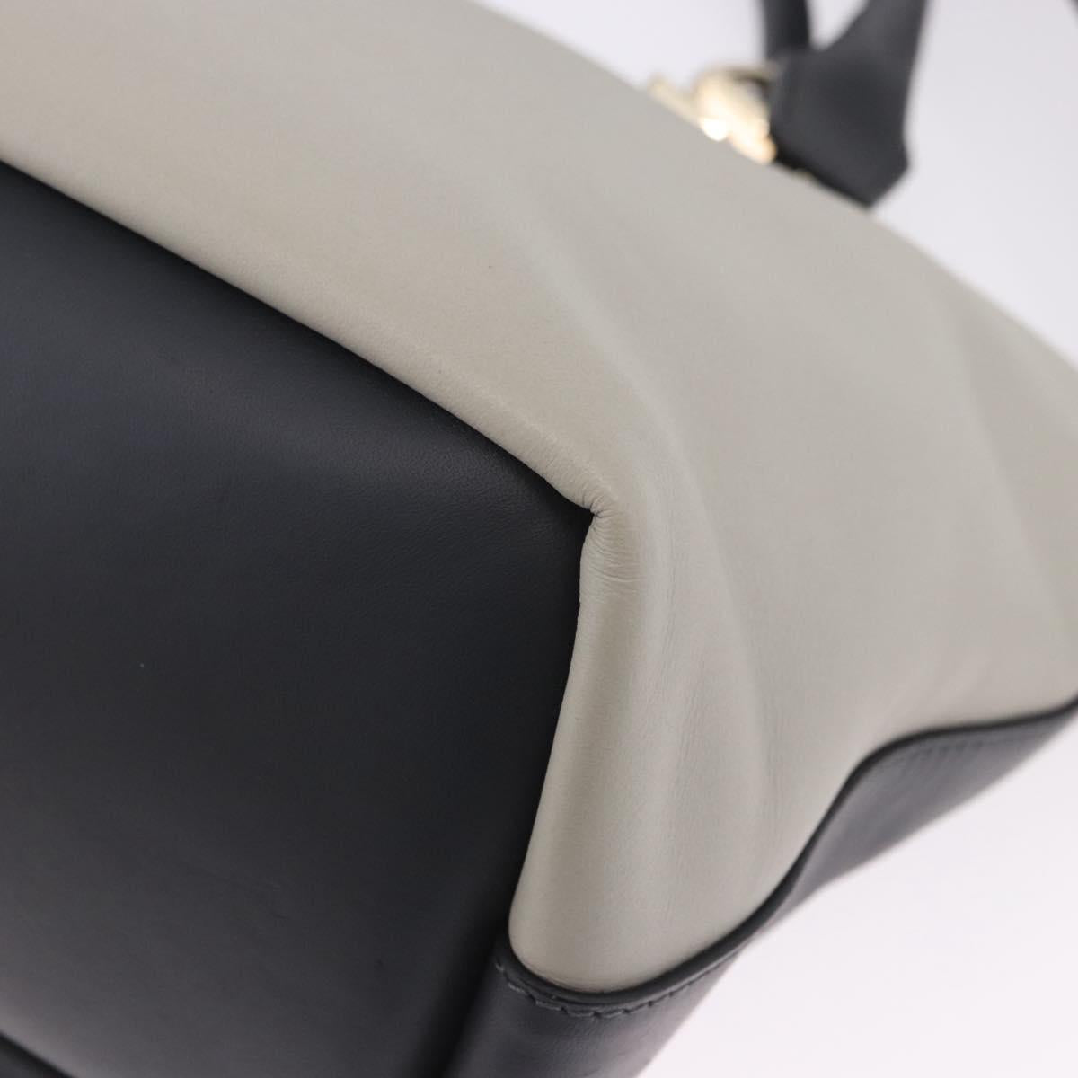 Chloe Bailey Hand Bag Leather 2way Beige Gold Auth hk4009V