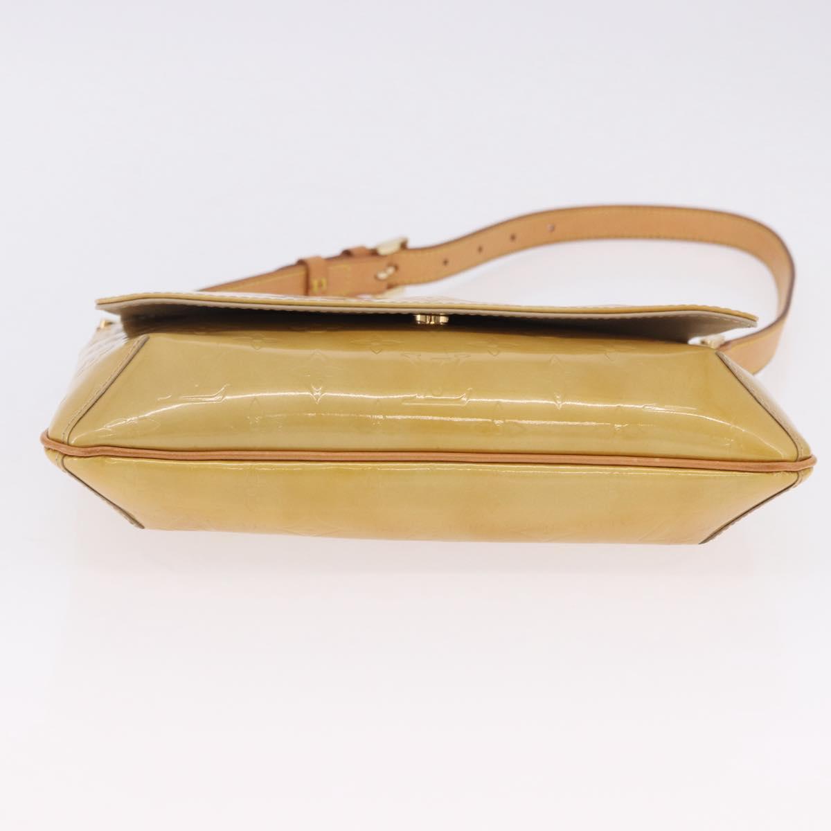 LOUIS VUITTON Monogram Vernis Thompson Street Bag Beige M91301 LV Auth hk4027