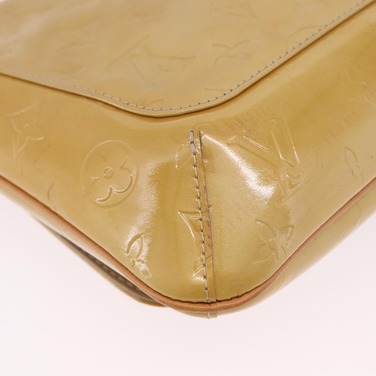 LOUIS VUITTON Monogram Vernis Thompson Street Bag Beige M91301 LV Auth hk4027