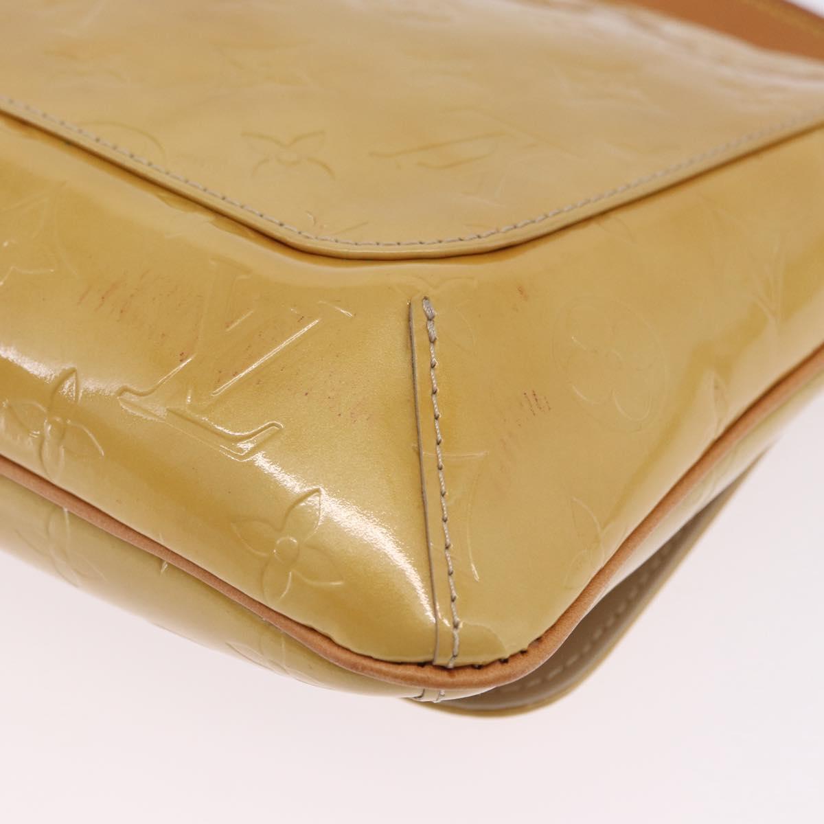 LOUIS VUITTON Monogram Vernis Thompson Street Bag Beige M91301 LV Auth hk4027