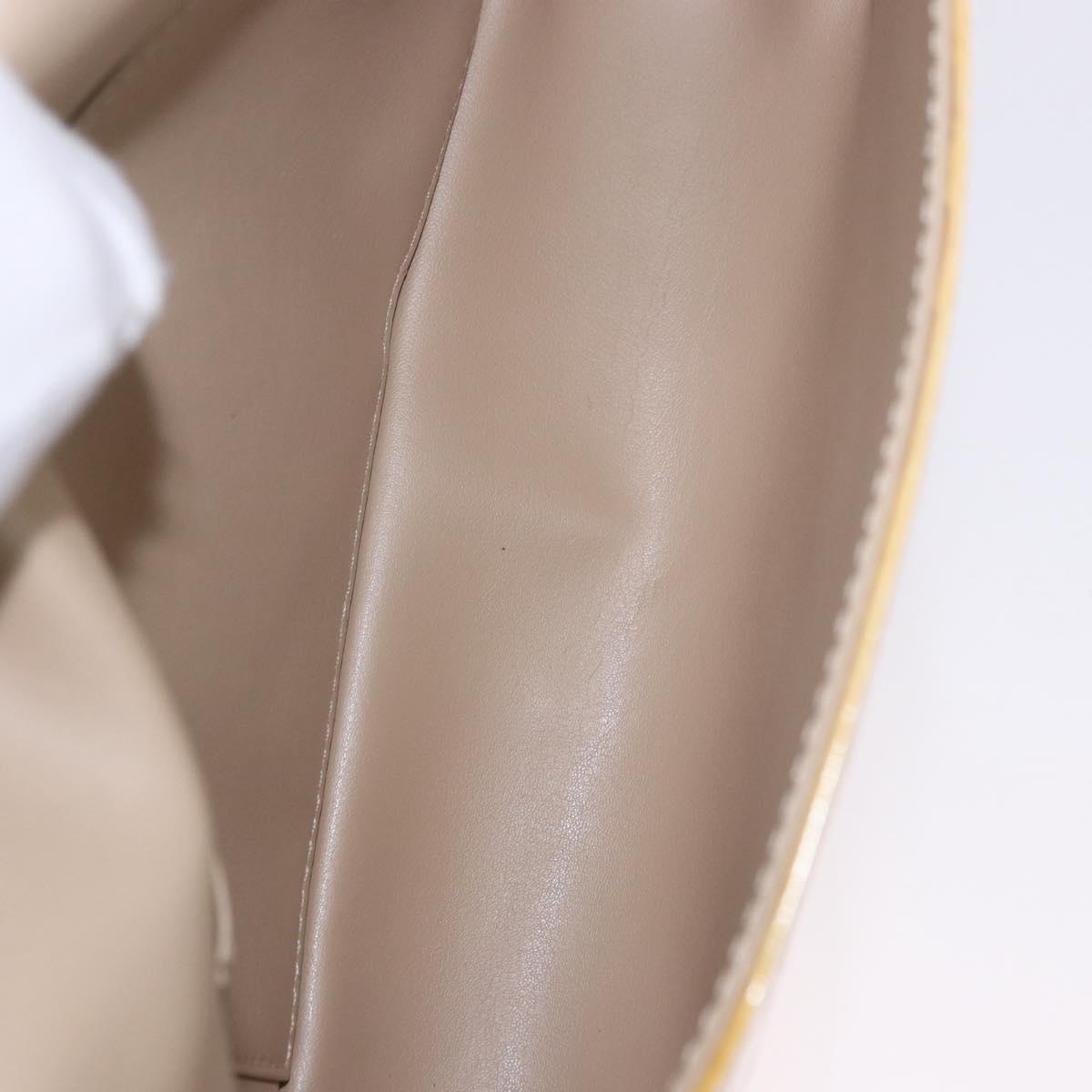 LOUIS VUITTON Monogram Vernis Thompson Street Bag Beige M91301 LV Auth hk4027