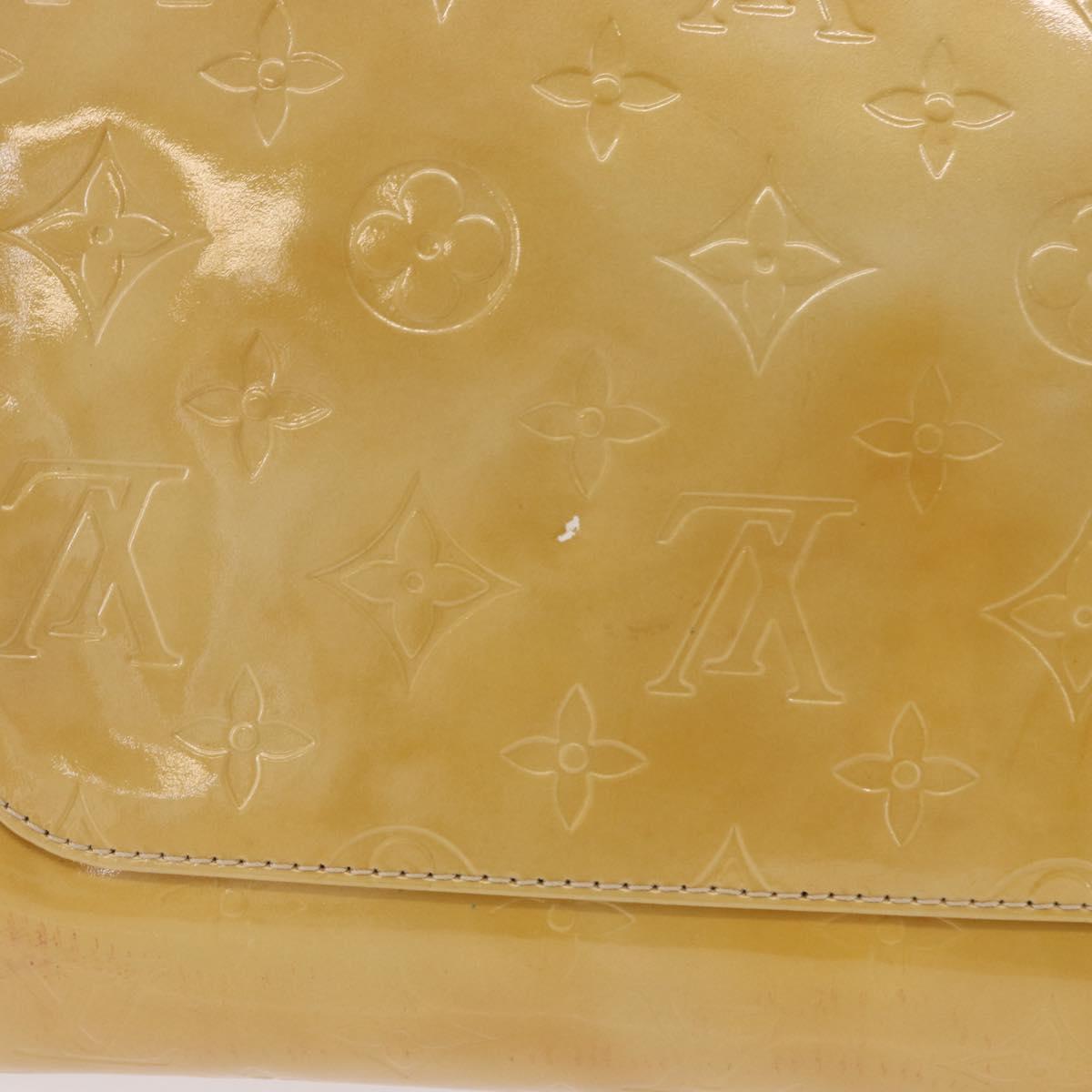 LOUIS VUITTON Monogram Vernis Thompson Street Bag Beige M91301 LV Auth hk4027