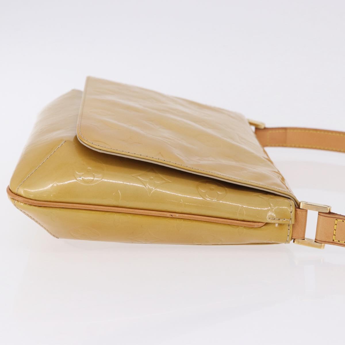LOUIS VUITTON Monogram Vernis Thompson Street Bag Beige M91301 LV Auth hk4027