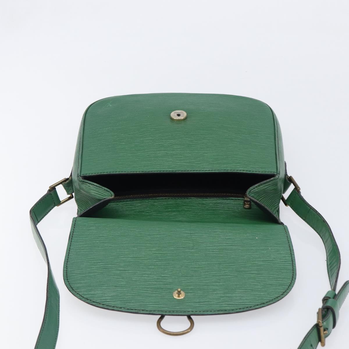 LOUIS VUITTON Epi Saint Cloud GM Shoulder Bag Green M52194 LV Auth hk4028