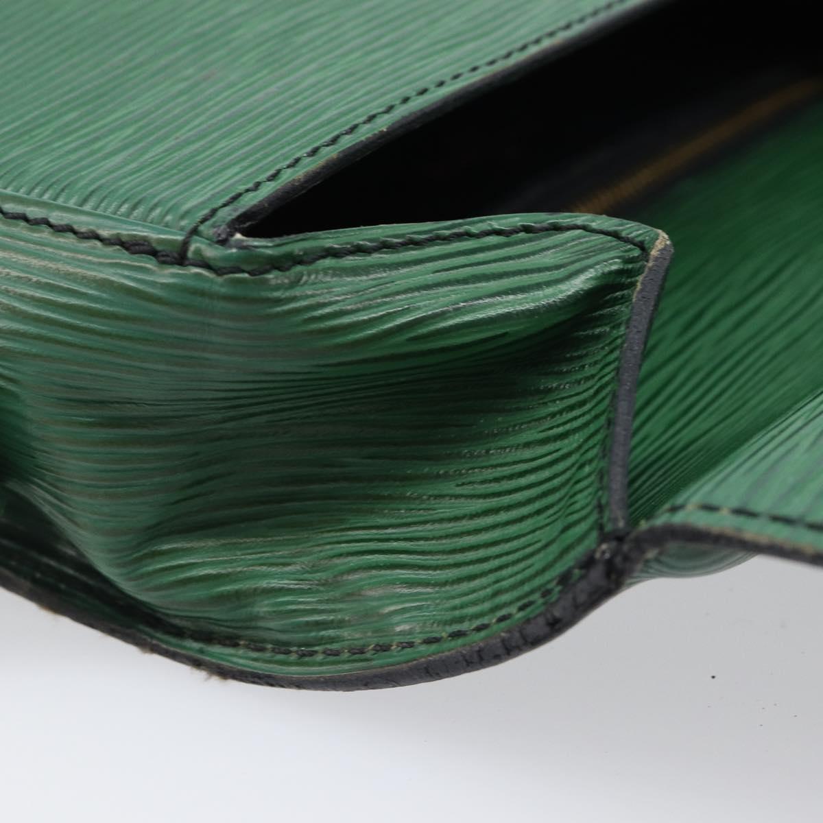 LOUIS VUITTON Epi Saint Cloud GM Shoulder Bag Green M52194 LV Auth hk4028