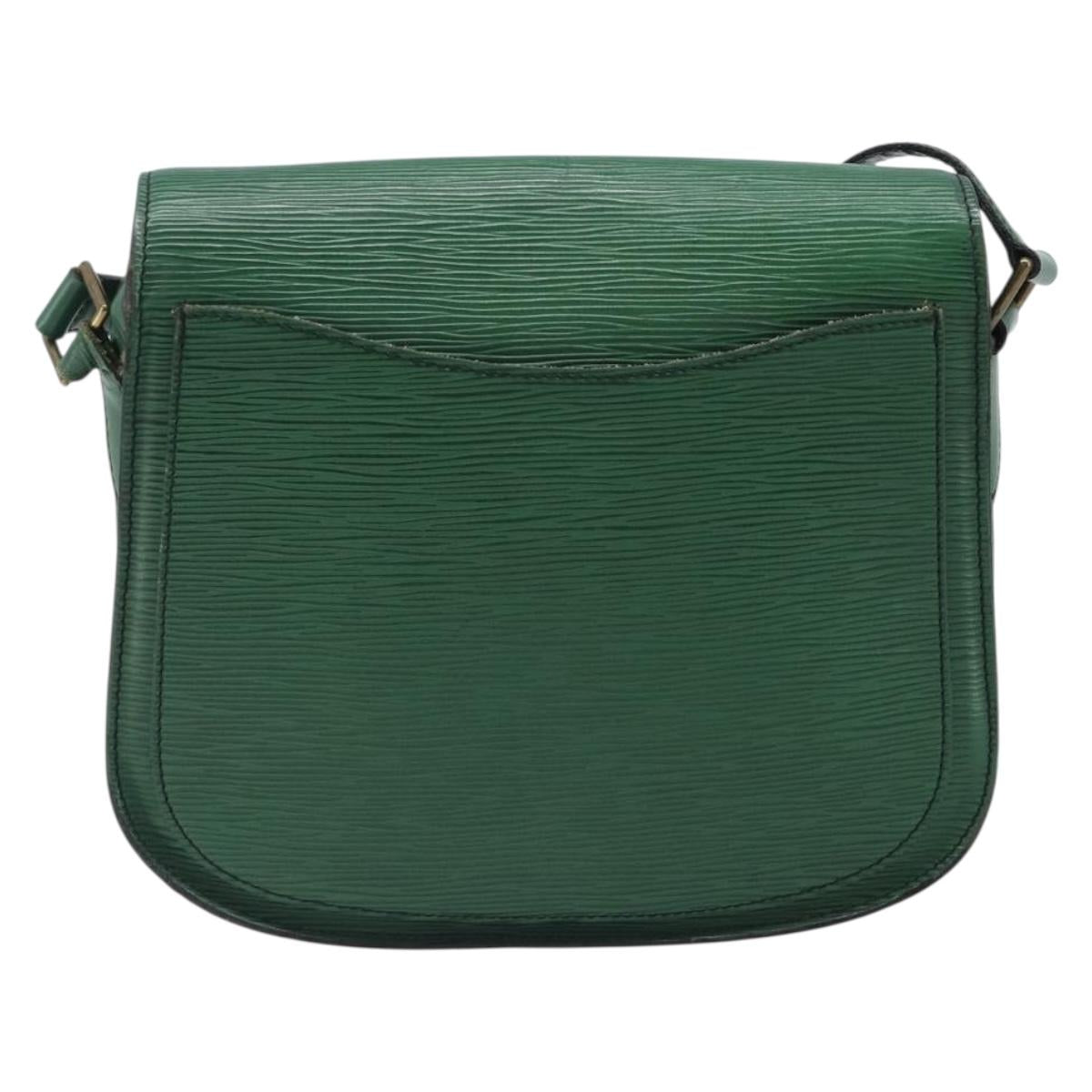 LOUIS VUITTON Epi Saint Cloud GM Shoulder Bag Green M52194 LV Auth hk4028