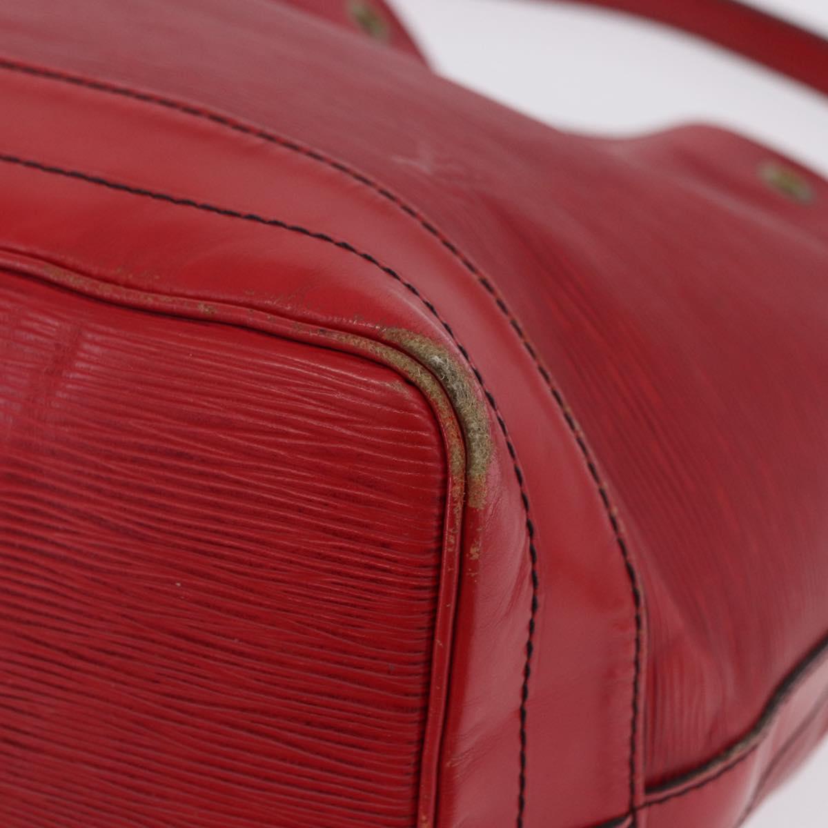 LOUIS VUITTON Epi Noe Shoulder Bag Red M44007 LV Auth hk4029