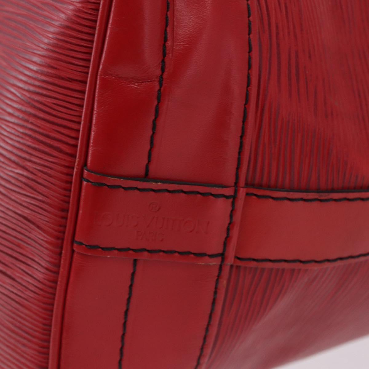 LOUIS VUITTON Epi Noe Shoulder Bag Red M44007 LV Auth hk4029