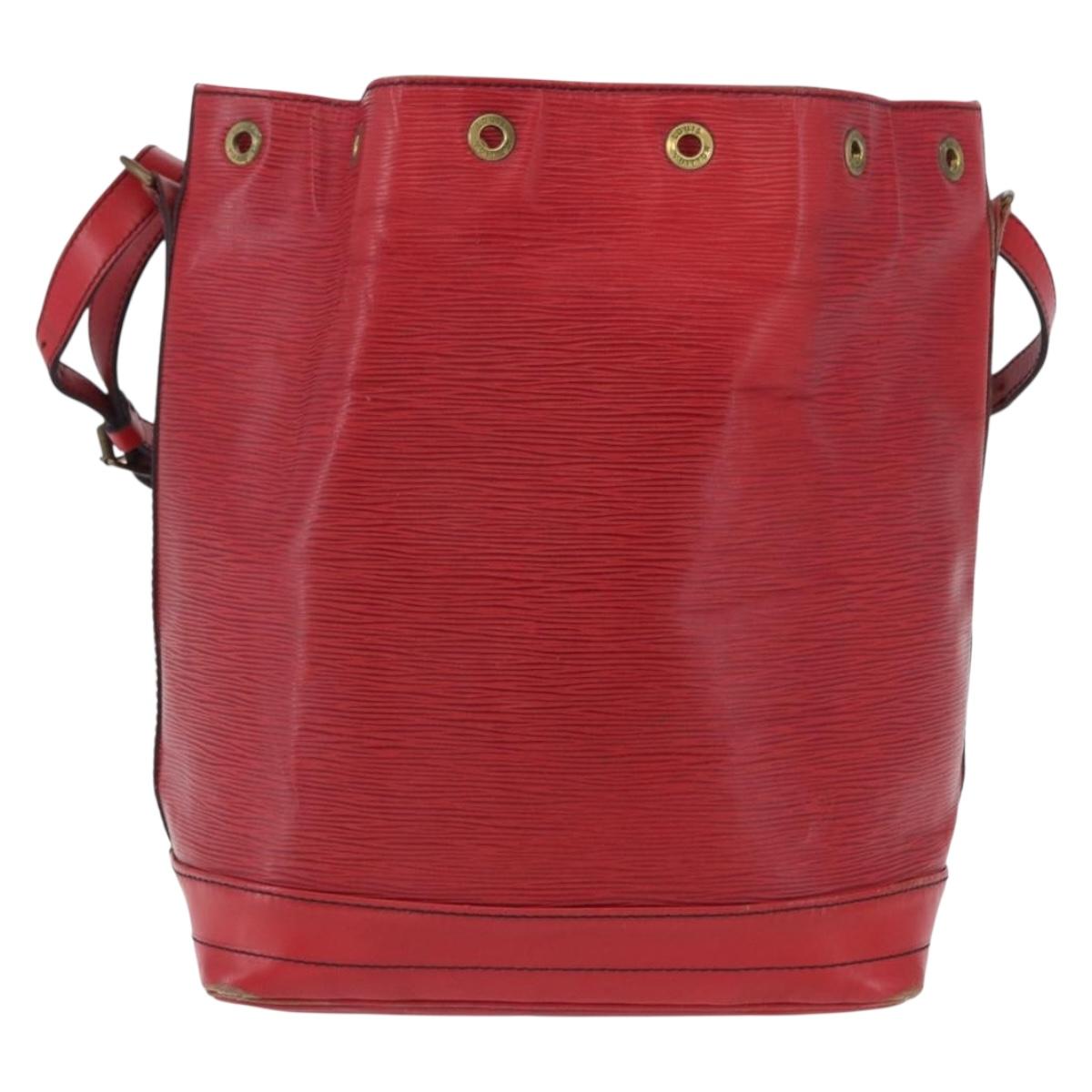 LOUIS VUITTON Epi Noe Shoulder Bag Red M44007 LV Auth hk4029