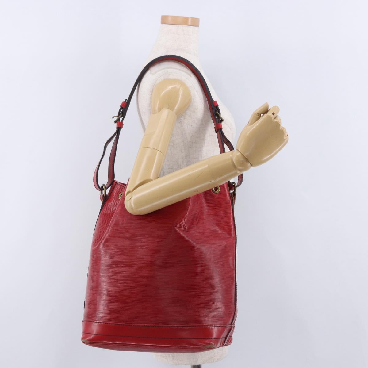 LOUIS VUITTON Epi Noe Shoulder Bag Red M44007 LV Auth hk4029
