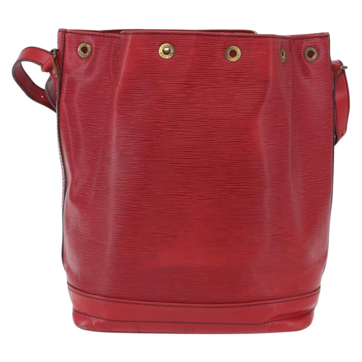 LOUIS VUITTON Epi Noe Shoulder Bag Red M44007 LV Auth hk4029