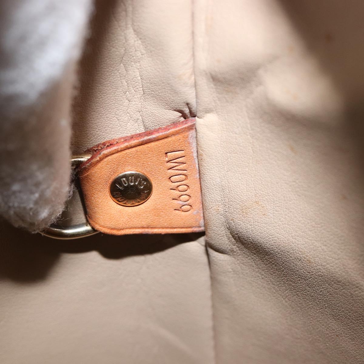 LOUIS VUITTON Monogram Vernis Houston Hand Bag Beige M91004 LV Auth hk4033