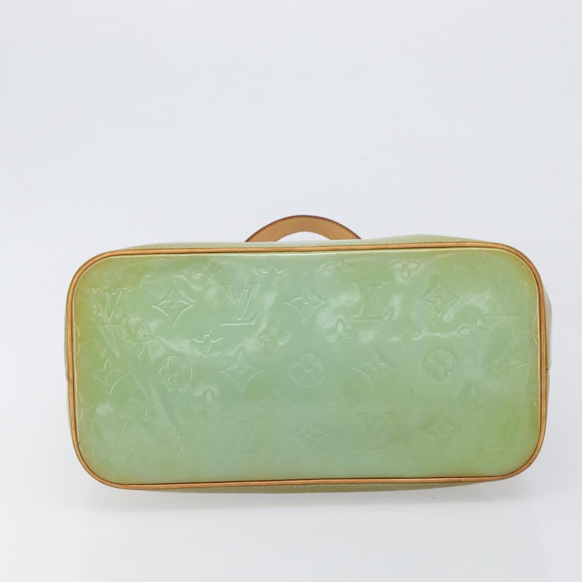 LOUIS VUITTON Monogram Vernis Houston Hand Bag Baby Blue M91005 LV Auth hk4034