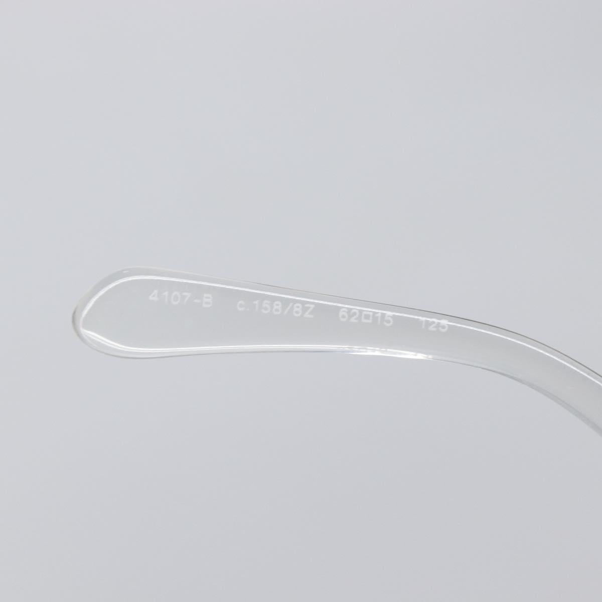 CHANEL Sunglasses Plastic Silver CC Auth hk4035