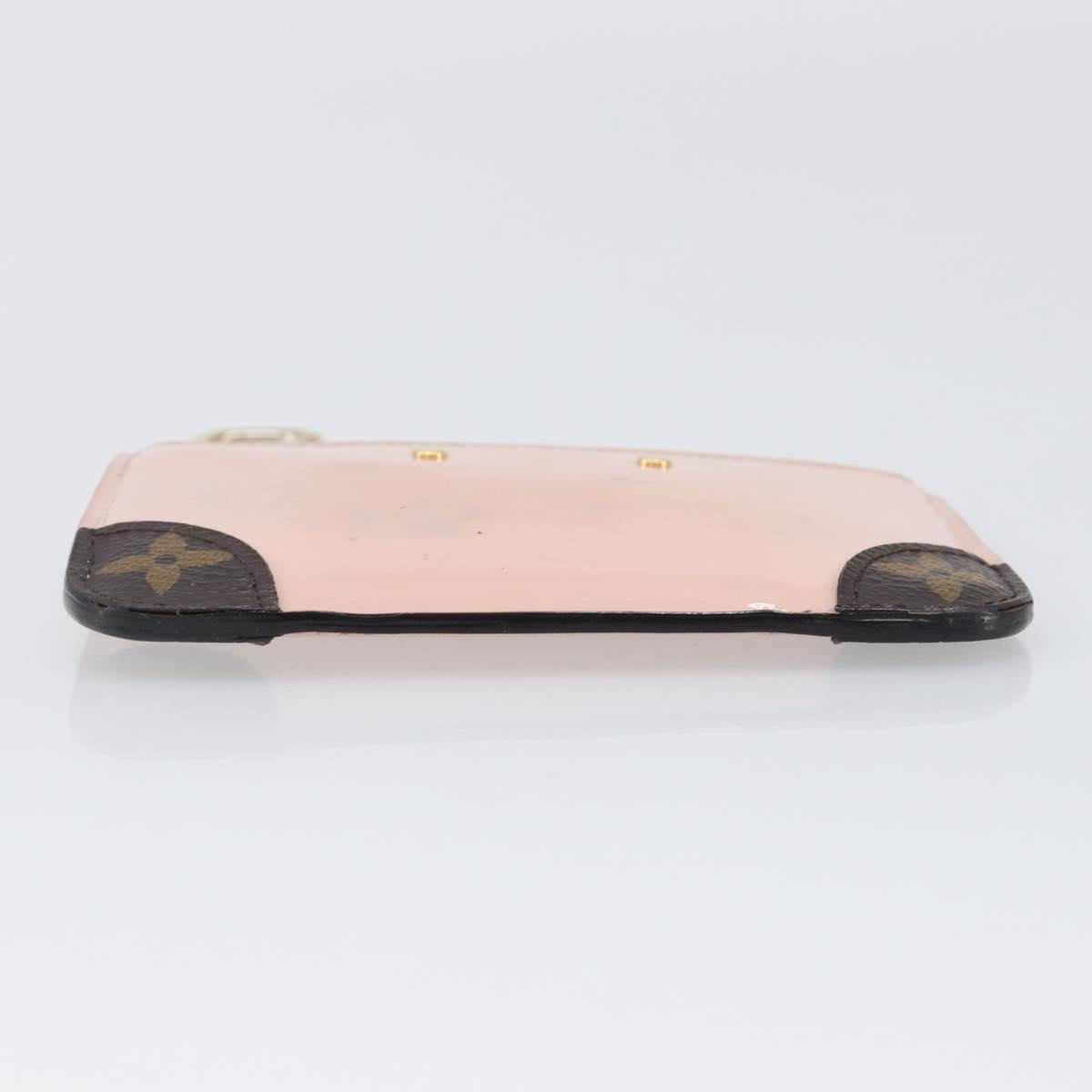 LOUIS VUITTON Monogram Vernis Pochette Cree Rose valerine M63853 LV Auth hk4045